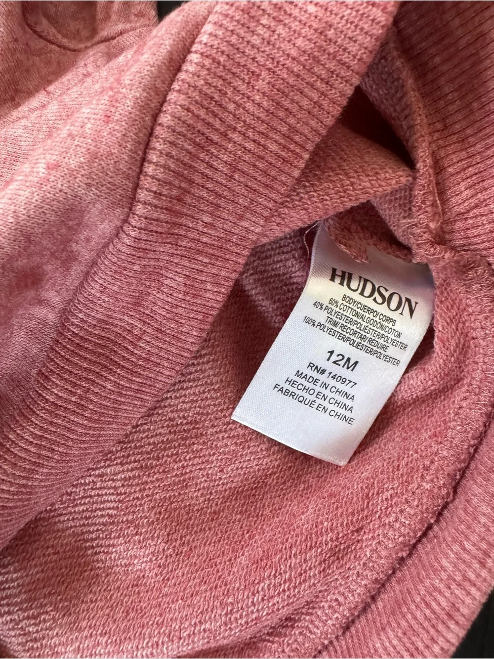 GAP Rose Pink Lace Yoke Off-the-Shoulder Sweater